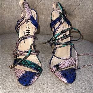 So Me Multicolor Strappy Heels